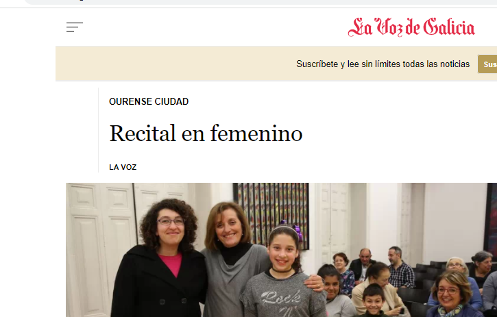 Recital en Femenino
